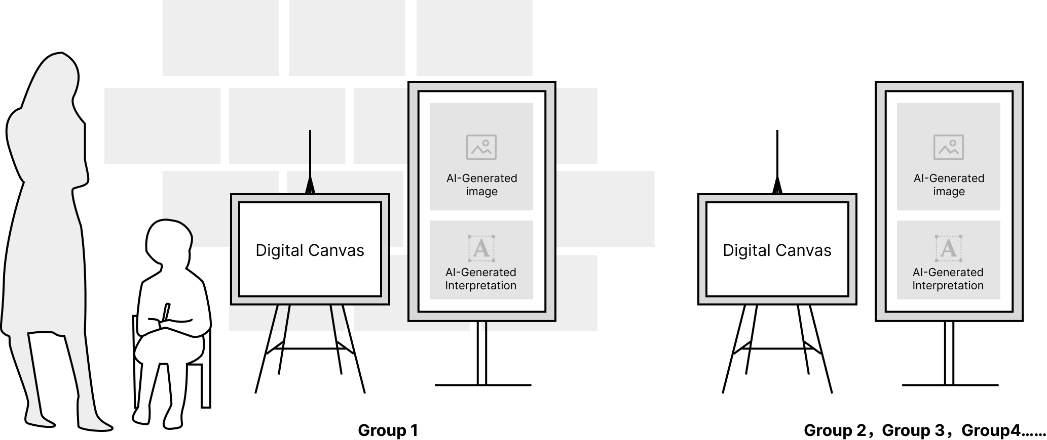 Design concept of the interactive installation